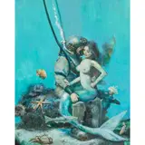 Sixteen Fathoms Amour by Russell R. Tripp, 2013, acrylic on board, sold Jun 2025