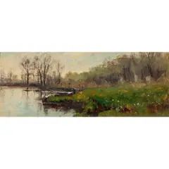 Sketch of Pomponio by Julian Rix, oil on board, sold Jun 2025