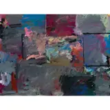 Mostly Gray with Violet by Farrar Wilson, 1986, acrylic on plywood, sold Jun 2025