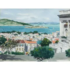 Untitled by James March Phillips, watercolor, sold Jun 2025