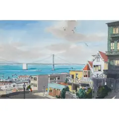 Union Street View by James March Phillips, watercolor, sold Jun 2025