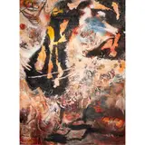 River of Creation by Brenda Louie, 1990, oil on canvas, sold Jun 2025