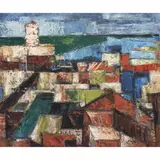 Arles by Ralph Chessé, 1960, oil on canvas, sold Jun 2025