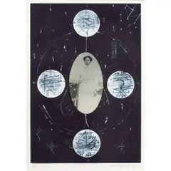 Until I Die/in Dat Returnal Day by Radcliffe Bailey, 1997, etching and aquatint in colors with xerography and chine colle, sold Jun 2025