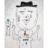 Head Totem by Alden Mason, 2001, acrylic on canvas, sold Jun 2025