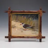 Oil on Canvas by Black Skimmer Shorebird, Original oil on canvas painting by Isabel MacDuffie depictin, sold Aug 2025
