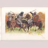 Original Gouache Illustration by Blandford Press Moorish Battle, Original gouache painting by celebrated military illustrator, sold Aug 2025