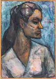 Portrait of a Woman by Katsumi Nishiyama, circa 1960, Oil on Canvas, sold Jul 2026