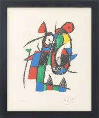 Lithograph II by Joan Miró, 1975, Lithograph in Colors, sold Aug 2026