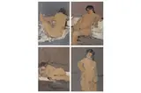 Untitled by Bernard Myers, oil on paper, offered Nov 2021