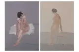 Untitled by Bernard Myers, oil on paper, offered Nov 2021