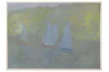 Untitled by Bernard Myers, oil on paper, offered Nov 2021