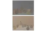 Untitled by Bernard Myers, oil on paper, offered Nov 2021