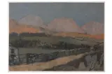 Untitled by Bernard Myers, oil on paper, offered Nov 2021