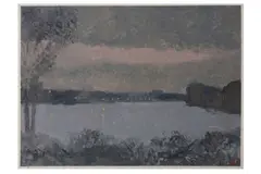 Untitled by Bernard Myers, oil on paper, offered Nov 2021