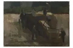 Untitled by Bernard Myers, oil on canvas, offered Nov 2021