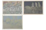 Untitled by Bernard Myers, oil on card, offered Nov 2021