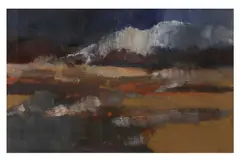 Untitled by Bernard Myers, oil on paper, offered Nov 2021