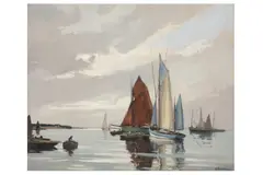 Untitled by Henri Alphonse Barnoin, gouache, offered Nov 2021