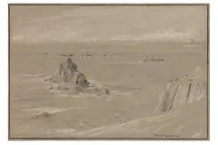Untitled by Albert Goodwin, pencil and white, offered Nov 2021