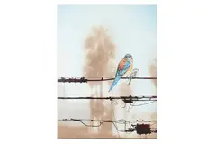Untitled by Sage Vaughn, mixed media on canvas, offered Nov 2021