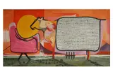 Untitled by Msallam Hdaib, oil on canvas, offered Nov 2021