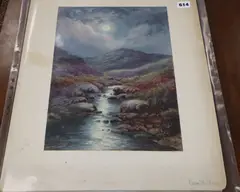 Millers Dale, Chee Tor by Joseph Halford Ross, watercolor, offered Jul 2020