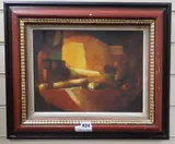 Study Light by Martin Mooney, 1987, oil, sold Jul 2020