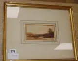 Scene near Scarborough by Henry Barlow Carter, 1854, watercolour, sold Jun 2020