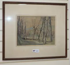 Sedlescombe No.8 by Ernest Alfred Sallis Benney, watercolour, sold Jun 2020