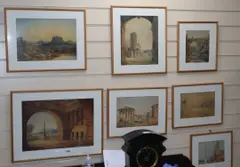 Seven watercolours by John Casper Turmeau, watercolor, sold Jun 2020