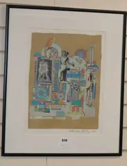 Die Drei Damen by Eduardo Paolozzi, 1990, lithograph, sold Jun 2020