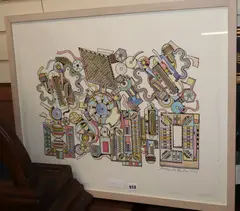 Untitled by Eduardo Paolozzi, 1999, lithograph, sold Jun 2020