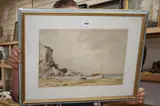 Cliffs at Eastbourne by Sidney Vale, watercolour, offered May 2020