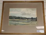 The Downs near South Harting, 23 x 36cm by Claude Muncaster, watercolour, sold Apr 2020