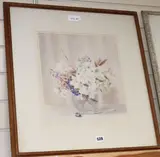 Flower studies, largest 35 x 40cm Condition: by Nora H. Cullen, 1938, watercolor, offered Apr 2020