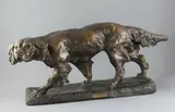 A French bronzed terracotta model of a Gordon Setter by Thomas François Cartier, sculpture, sold Apr 2020