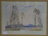 Les Basses Alpes by Freda Marston, watercolour, sold Mar 2020