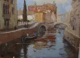 Bruges by Eleanore Hunter, watercolour, sold Mar 2020