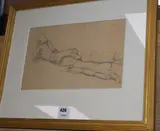 Holiday by Randolphe Schwabe, 1936, pencil, sold Mar 2020