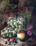 Plums by Oliver Clare, oil, sold Mar 2020