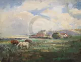 Untitled by Maurice McGonigal Prha, oil on board, sold Mar 2020