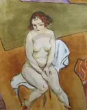 5 x 19.5in by Roger Bertin, oil on canvas, sold Mar 2020