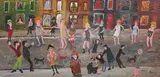 Untitled by Fred Yates, oil on canvas, sold Mar 2020