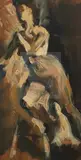 Untitled by Sherree Valentine-Daines, oil on board, sold Mar 2020