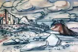 Dublinsigned in ink9 by George Campbell, watercolour and coloured, sold Mar 2020