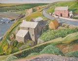 The Mill, Abereiddy, Pembrokeshire by Harold Fletcher Trew, oil on panel, sold May 2021