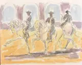 Each by Lucilla Jones, watercolour and pencil, sold May 2021