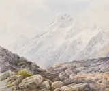Mount Cook by Laurence William Wilson, watercolour, sold May 2021