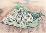 British, A Bouquet of daisies by Stuart Maxwell Armfield, watercolour, offered May 2021